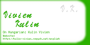 vivien kulin business card